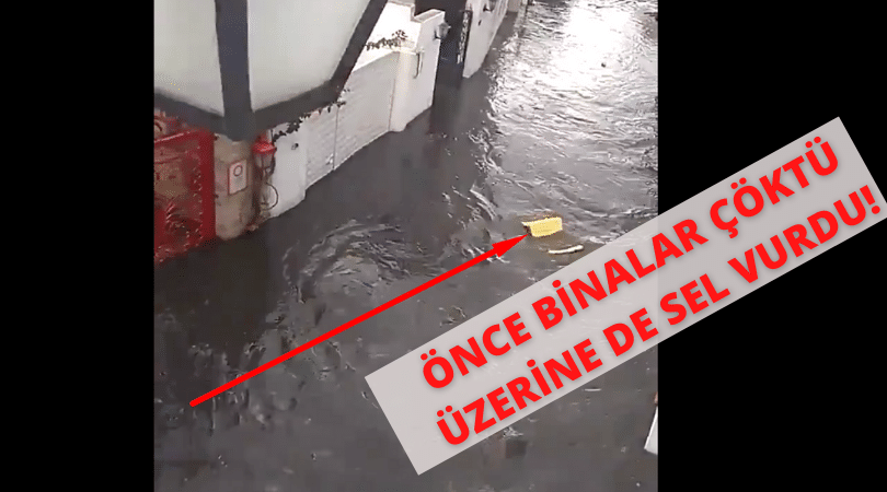 İzmir Depreminde Çöken Bina Videolarının Tamamı (Üzerine de Sel Vurdu!)